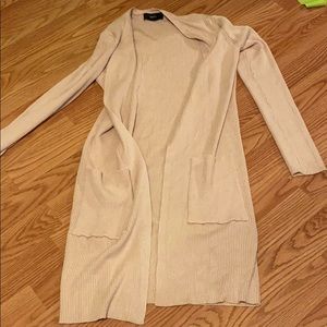 small light tan cardigan